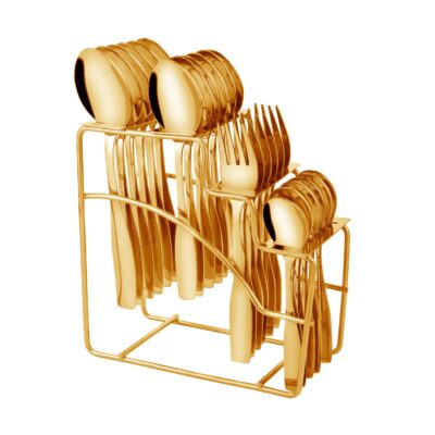 PRABHA BELITO PVD GOLD SERVING SPOON 2PC